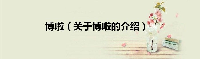 博啦【关于博啦的介绍】