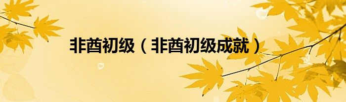 非酋初级【非酋初级成就】