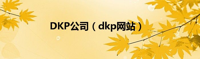 DKP公司【dkp网站】