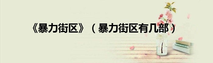 《暴力街区》【暴力街区有几部】