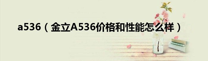 a536【金立A536价格和性能怎么样】