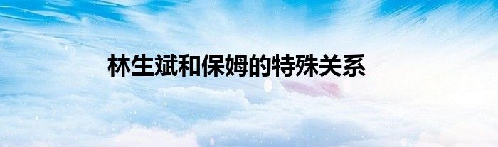 林生斌和保姆的特殊关系