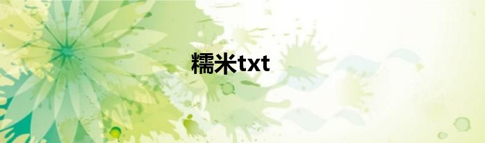 糯米txt