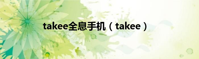 takee全息手机【takee】