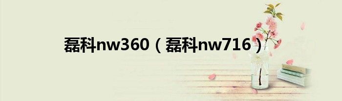 磊科nw360【磊科nw716】
